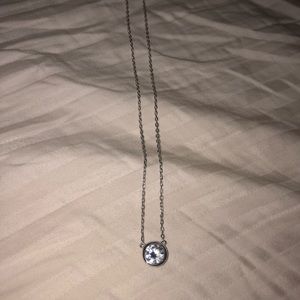 Diamond Silver Necklace (Fake)
